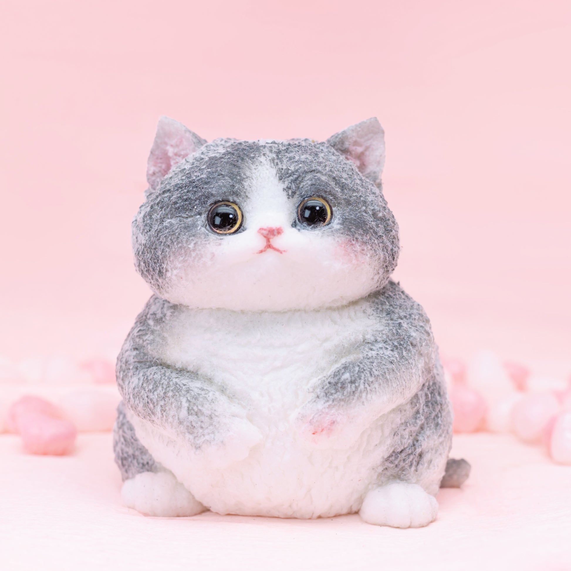 Blue and White British Shorthair Squishy Toy