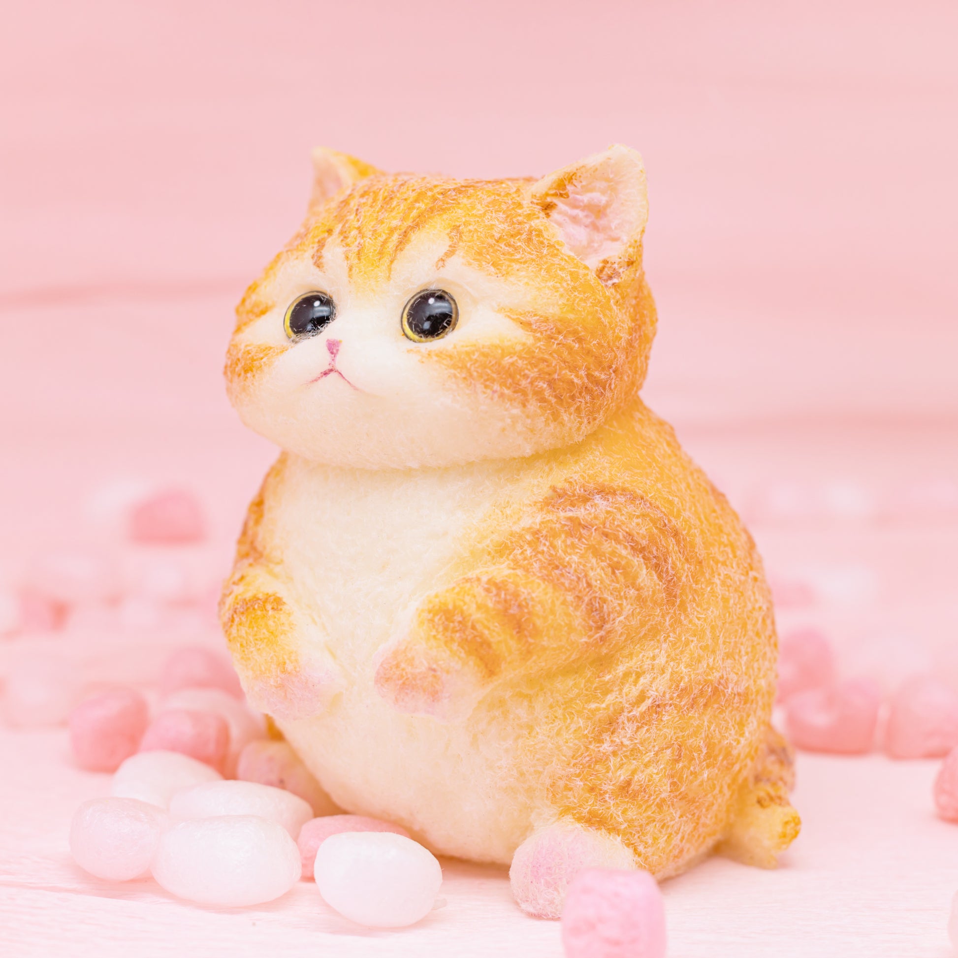 Adorable Goofy Ginger Cat Squishy Toy