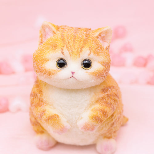 Adorable Goofy Ginger Cat Squishy Toy