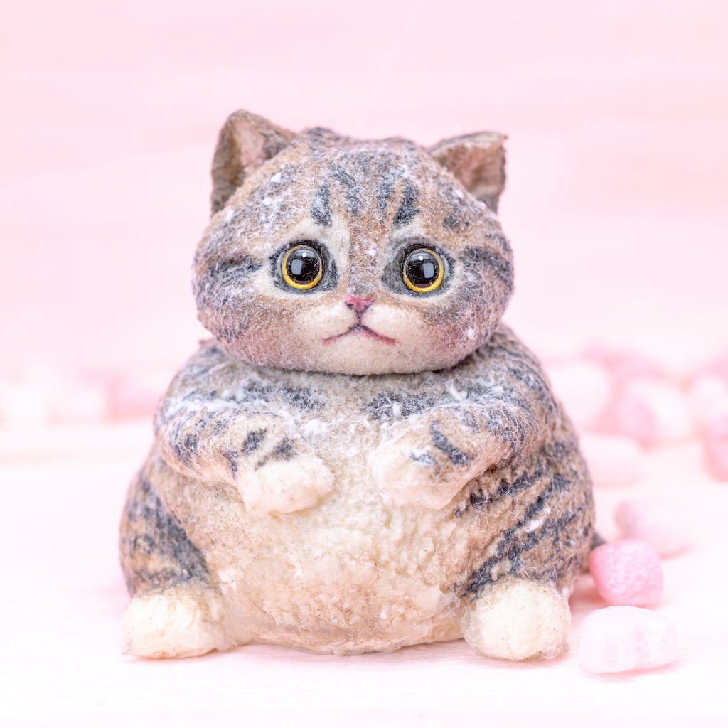 Chubby Brown Tabby Squishy Toy