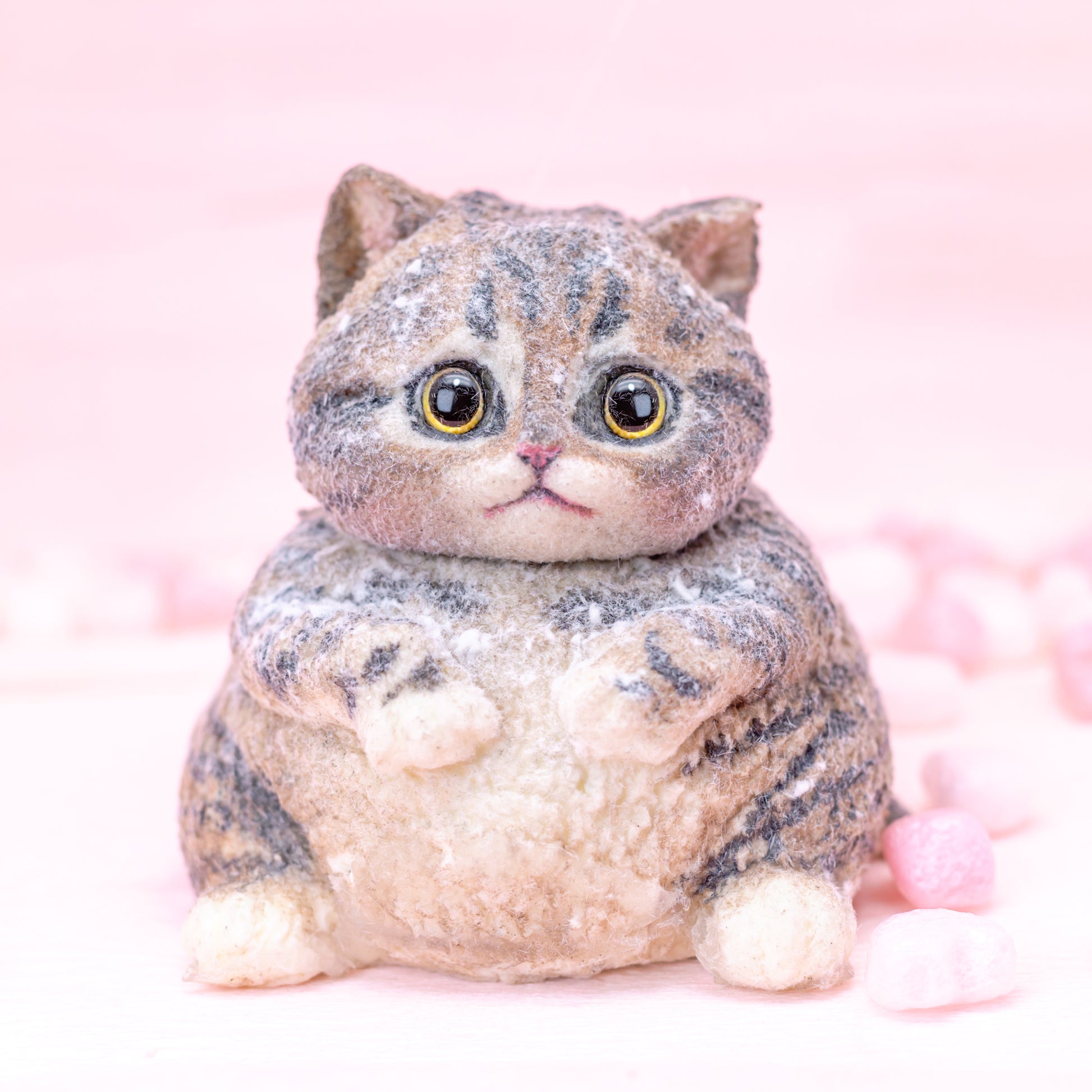 Chubby Brown Tabby Squishy Toy