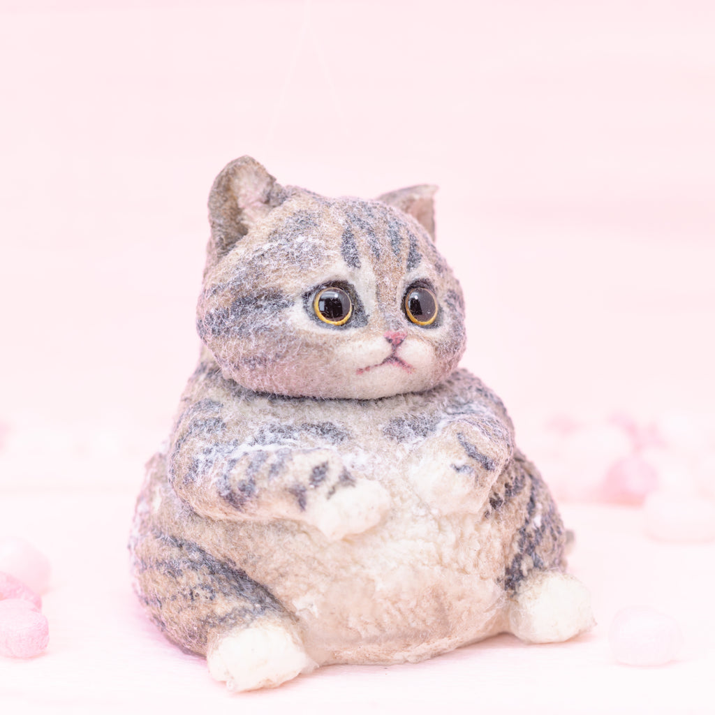 Chubby Brown Tabby Squishy Toy