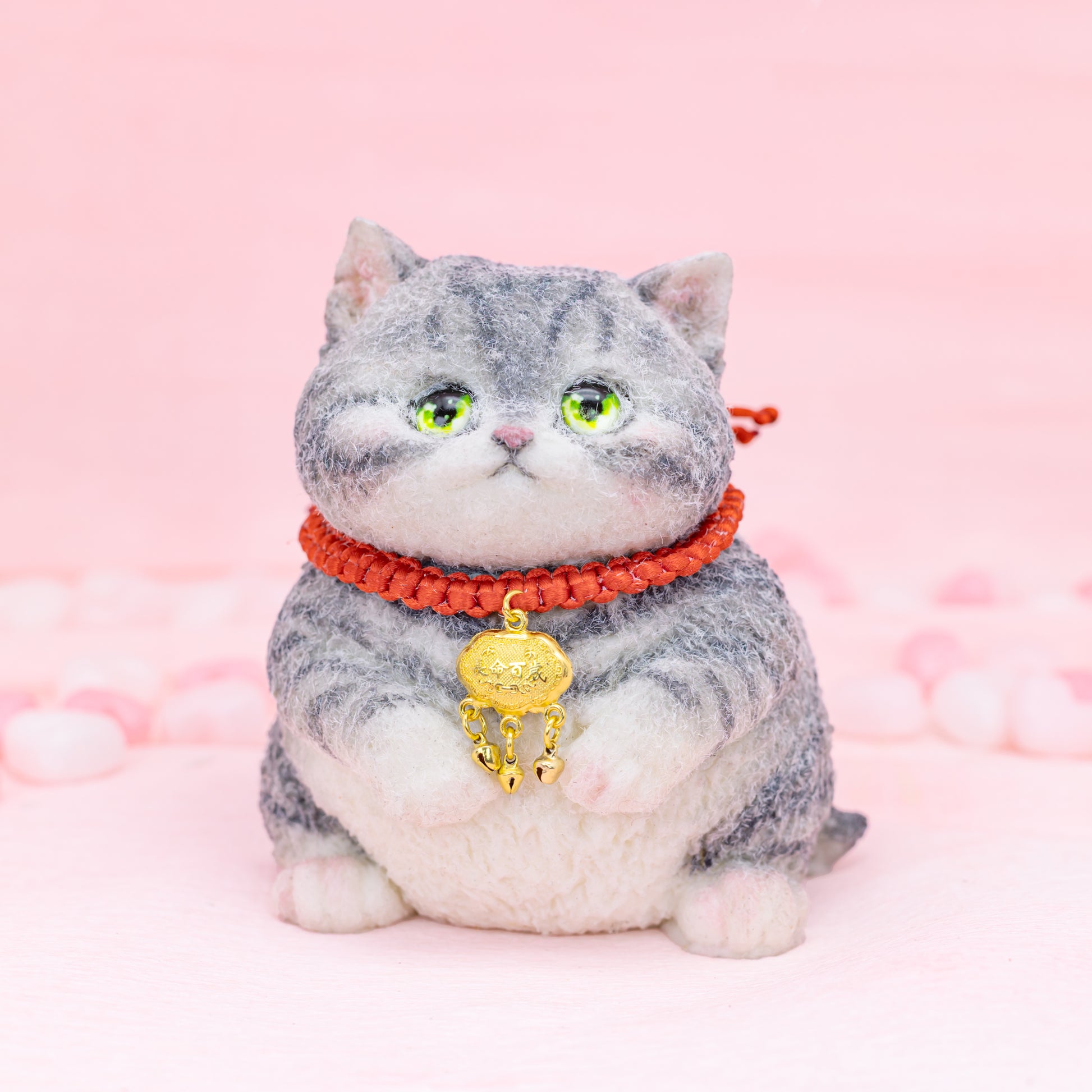 Fluffy Gray Tabby Squishy Toy