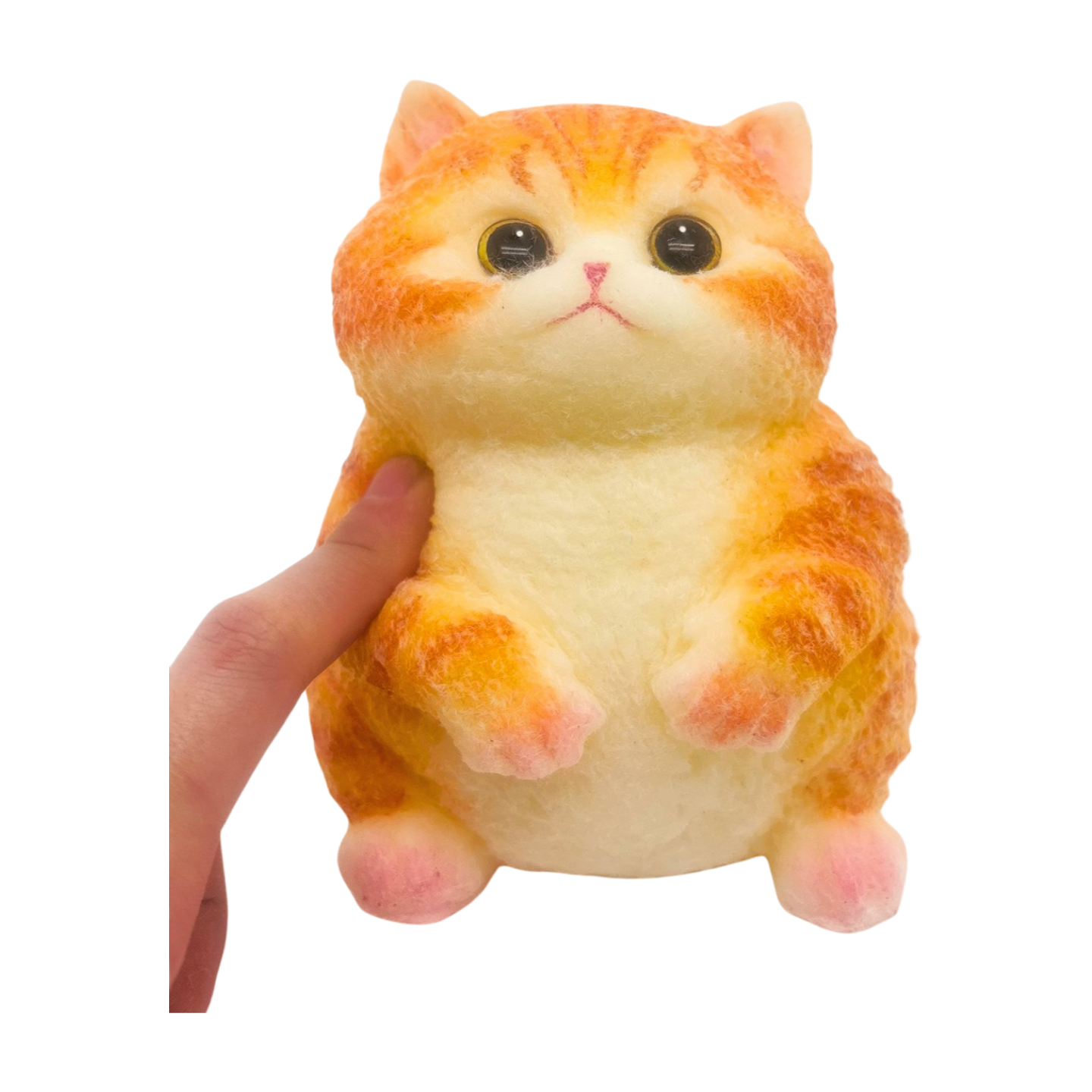 Adorable Goofy Ginger Cat Squishy Toy