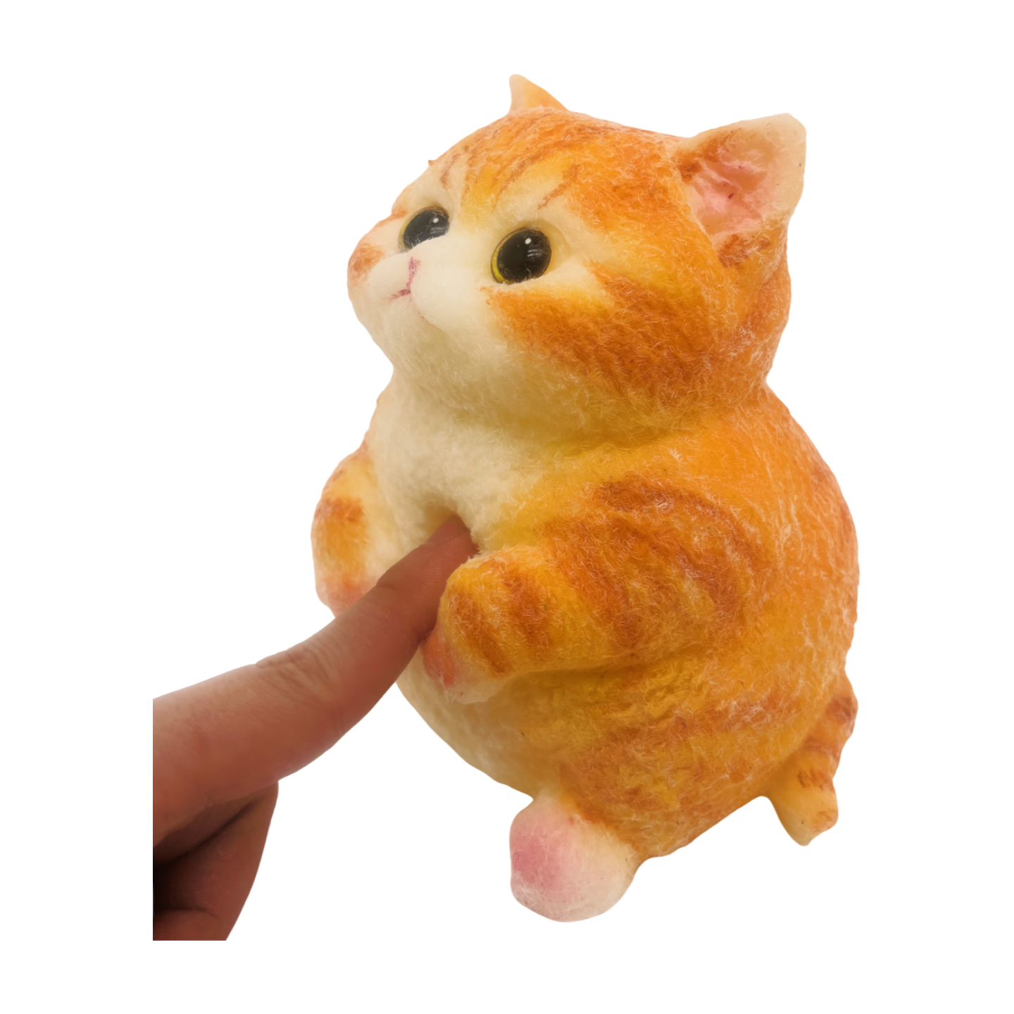 Adorable Goofy Ginger Cat Squishy Toy