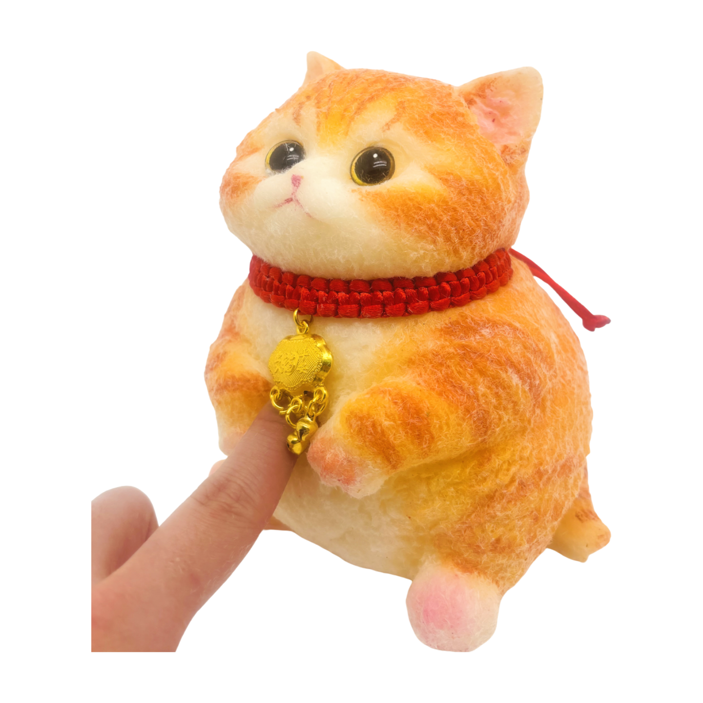 Adorable Goofy Ginger Cat Squishy Toy