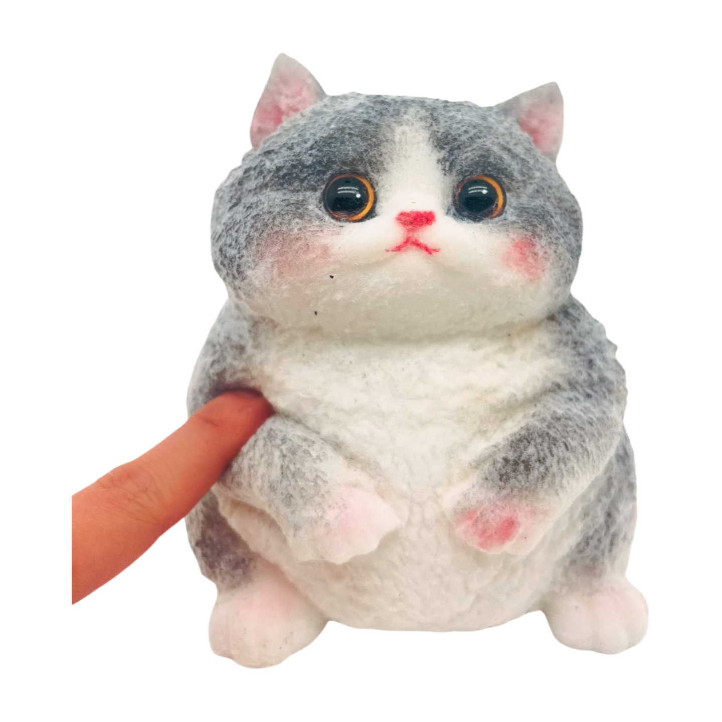 Blue and White British Shorthair Squishy Toy